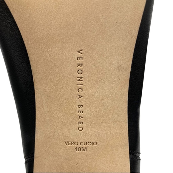 NWOB Veronica Beard Black Leeland Leather Chelsea Ankle Boots - Sz 10 - Picture 8 of 8